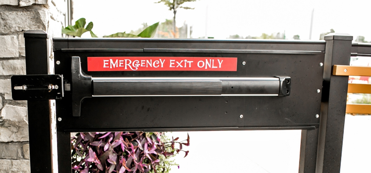 emergency push bar installation in Santa Fe Springs